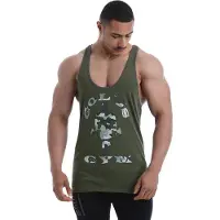 Gold's Gym Classic Camouflage Joe Stringer Vest leger - XL