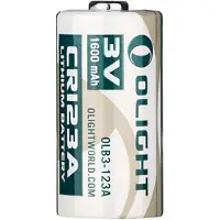 Olight CR123A Lithium battery 3V 1600mAh (OLB3-123A)