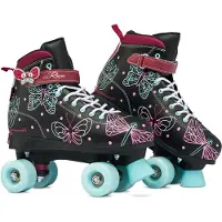 Raven Amelia Zwarte Verstelbare Skates Maat 35-38