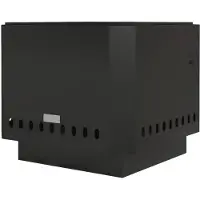 Happiq Vuurschaal Rookarm – Vuurkorf met Pook – Metalen Fire Pit voor Tuin – Zwart