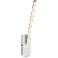 Globo Lighting LED wandlamp wandlamp kristallen metaal zilver H 35 cm woonkamer slaapkamer eetkamer