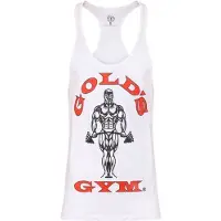 Gold's Gym GGVST003 Muscle Joe Premium String Vest - White - XXL