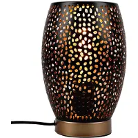 Globo Lighting Design tafellamp woonkamer werkkamer decor stempels lamp goud zwart