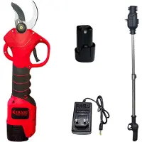 Kibani Telescopische Accu Takkenschaar - Met extra uitschuifbare steel - Elektrische Snoeischaar - Bloemenschaar - Klein - Op Accu - 28 mm