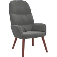 vidaXL Relaxstoel fluweel donkergrijs