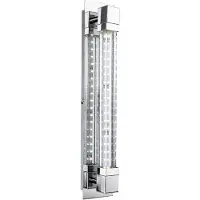 Globo LED wandlamp ganglamp glazen wandlamp chroom slaapkamerlamp, 5.2W 547lm warm wit, BxH 8 x 42 cm