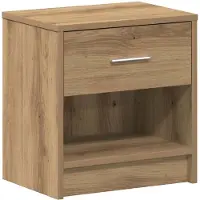 vidaXL Nachtkastje met lade 39x28x41 cm artisanaal eikenkleurig