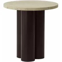 Normann Copenhagen Bijzettafel Dit Table Brown Travertine Light