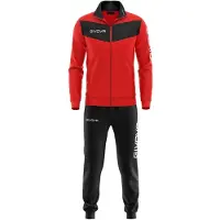 Givova Multisport Trainingspak - - TUTA VISA - Jongens - Rood/Blauw - 100% Polyester