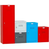 Phoenix Staal Garderobekast 1 Deur Sleutelslot 400 x 400 x 365 mm Grijs