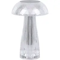 Globo LED tafellamp Nachtlamp Zijlamp Ganglamp met touchdimmer, oplaadbare batterij USB-kabel, CCT warm wit-koud wit zilver, H 25 cm