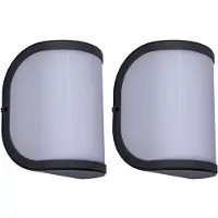Globo Lighting Buitenlamp wandlamp entreeverlichting tuin buitenlamp van aluminium, antraciet, 1x E27, BxH 14x20 cm, set van 2