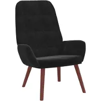 vidaXL Relaxstoel fluweel zwart