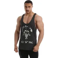 Gold's Gym Classic Camouflage Joe Stringer Vest donker grijs - M