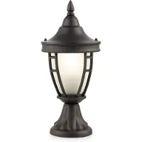 Maytoni Buitenlamp Vloerlamp voor buiten Staande lamp Patio lamp Tuinlamp, metaal zwart, IP44 weerbestendig, E27, H 40,5 cm