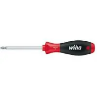Wiha Schroevendraaier SoftFinish Pozidriv PZ2 x 100 mm met ronde schacht op blisterverpakking - 39599