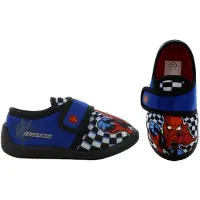 Leomil Spiderman - Pantoffels kinderen voor jongens - Sloffen kind met klittenbandsluiting - Schoenen van 2 tot 8 jaar - Maat 32 - Blauw