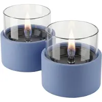 Tenderflame Breeze 10 Tafelhaard 2-Pack - Lichtblauw - Tenderfuel - Bio-Ethanol Alternatief - Rookvrij, veilig, schoon en geurarm