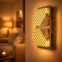 Esto Wandlamp wandlamp slaapkamerlamp keukenlamp, keukenlamp woonkamerlamp, 10W COB LED 700lm, chroom aluminium acryl, LxB in cm: 29x15