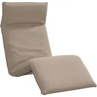 vidaXL Ligstoel inklapbaar 175x54x8,5 cm oxford stof taupe