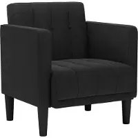 vidaXL Fauteuil met armleuningen zwart 53 cm fluweel