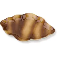 House Vitamin Plate croissant brown dolomite 20x13,5x3cm