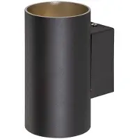 Wofi Wandlamp spotlight LED gangspiegellamp met UP DOWN, metaal zwart, 1x LED 1x 9W 1x 750 lm, HxB 15x8 cm