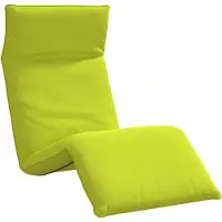 vidaXL Ligstoel inklapbaar 175x54x8,5 cm oxford stof heldergroen