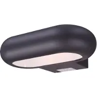 Globo Wandlamp Buitenlamp Gevelverlichting LED voordeurlamp downlight, aluminium grijs, BxH 22x5,6 cm