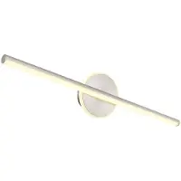 Globo Lighting LED wandlamp badkamer wandlamp spiegellamp modern, metaal nikkel acryl opaal, 10W 720Lm neutraal wit, L 60,8 cm