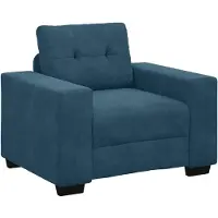 vidaXL Sofastoel Blauw 100x78x80 cm Fluweel