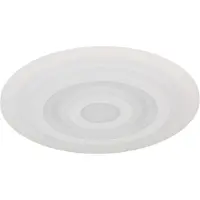 Globo LED plafondlamp Plafondlamp Woonkamerlamp Slaapkamerlamp rond, metaal acryl opaal wit, 40W 3300lm 3000K warm wit, D 49 cm