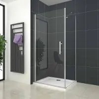 AICA douchecabine met 1 draaideur 76x70x185 cm hoog ,6mm Nano Coating Veiligheidsglas.(verschillende maten)