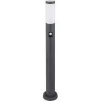 Globo Lighting Tuinlamp RVS tuinlamp met bewegingsmelder antraciet E27 padverlichting tuin, 3 sensorinstellingen, 1x E27, H 80 cm