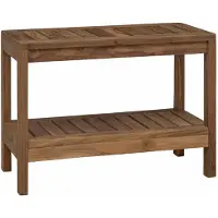 vidaXL Badkamer Zijtafel Naturel 60 x 30 x 45 cm Massief Teakhout