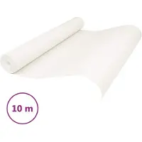 vidaXL 3D Solid Behang Gestreept Crèmewit 10 x 0,53 m Non-Woven Stof