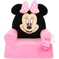 Disney Minnie Mouse Pluche Stoel - 3D - Voor de kinderkamer - Roze
