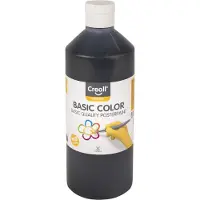 Basic Creall plakkaatverf Basic Color 500ml - Zwart