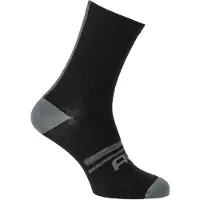 Agu Winter Fietssokken - Sportsokken - Merino Wol - Unisex - Zwart - 22cm hoog - Ademend en sneldrogend - Comfortabel voetbed - S/M