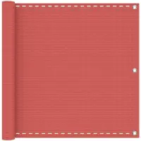 vidaXL Balkonscherm Terracotta 90 x 700 cm HDPE en Aluminium
