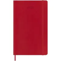 Moleskine 12 Maanden Agenda - 2026 - Dagelijks - Large - Zachte Kaft - Rood
