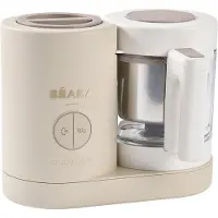 Beaba Babycook Néo – 6-in-1 Babyfoodprocessor – Stomen, Mixen, Ontdooien & Verwarmen – Glas & RVS – Eco-Design – 1250 ml – Argile