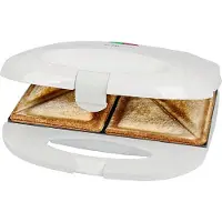 Clatronic ST 3813 Sandwich toaster Automatische temperatuuraanpassing, Anti-aanbaklaag Wit
