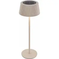 Briloner LED-zonne-tafellamp Alia, Ø 12 x 34 cm, warmwit-koudwit, beige, dimbaar
