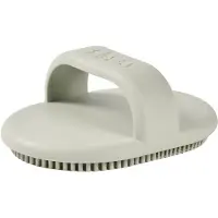 Beaba Siliconen Borstel - Zachte Haren - Ergonomisch Design - Vanaf 0 jaar - Babyborstel - Misty Green
