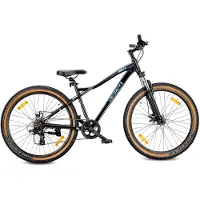 Sun baby VERDANT SHRED Mountainbike 27.5", MTB-fiets voor dames en heren, fiets 27.5 inch - aluminium frame, schijfremmen, 7 versnellingen - Zwart