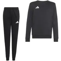 Adidas Entrada 26 Crew Sweater Joggingpak Kids Zwart Wit