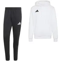 Adidas Entrada 26 Hoodie Joggingpak Wit Zwart