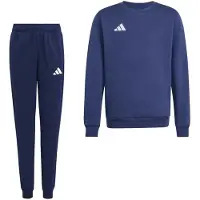 Adidas Entrada 26 Crew Sweater Joggingpak Kids Donkerblauw Wit