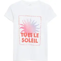 s.Oliver T-shirt wit Meisjes Katoen Ronde hals Printopdruk - maat 158/164
